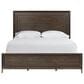 Furniture Worldwide Montclair 3-Piece King Panel Bedroom Set in Embossed Cocoa and Smoked Gold, , large
