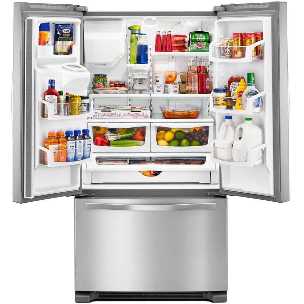 Whirlpool 25 Cu. Ft. French Door Refrigerator In Fingerprint Resistant Stainless Steel, , large