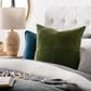 Surya Corduroy Quarters 18" Square Throw Pillow in Olive, , large