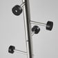 Adesso Swizzle Coat Rack in Brushed Steel and Black, , large