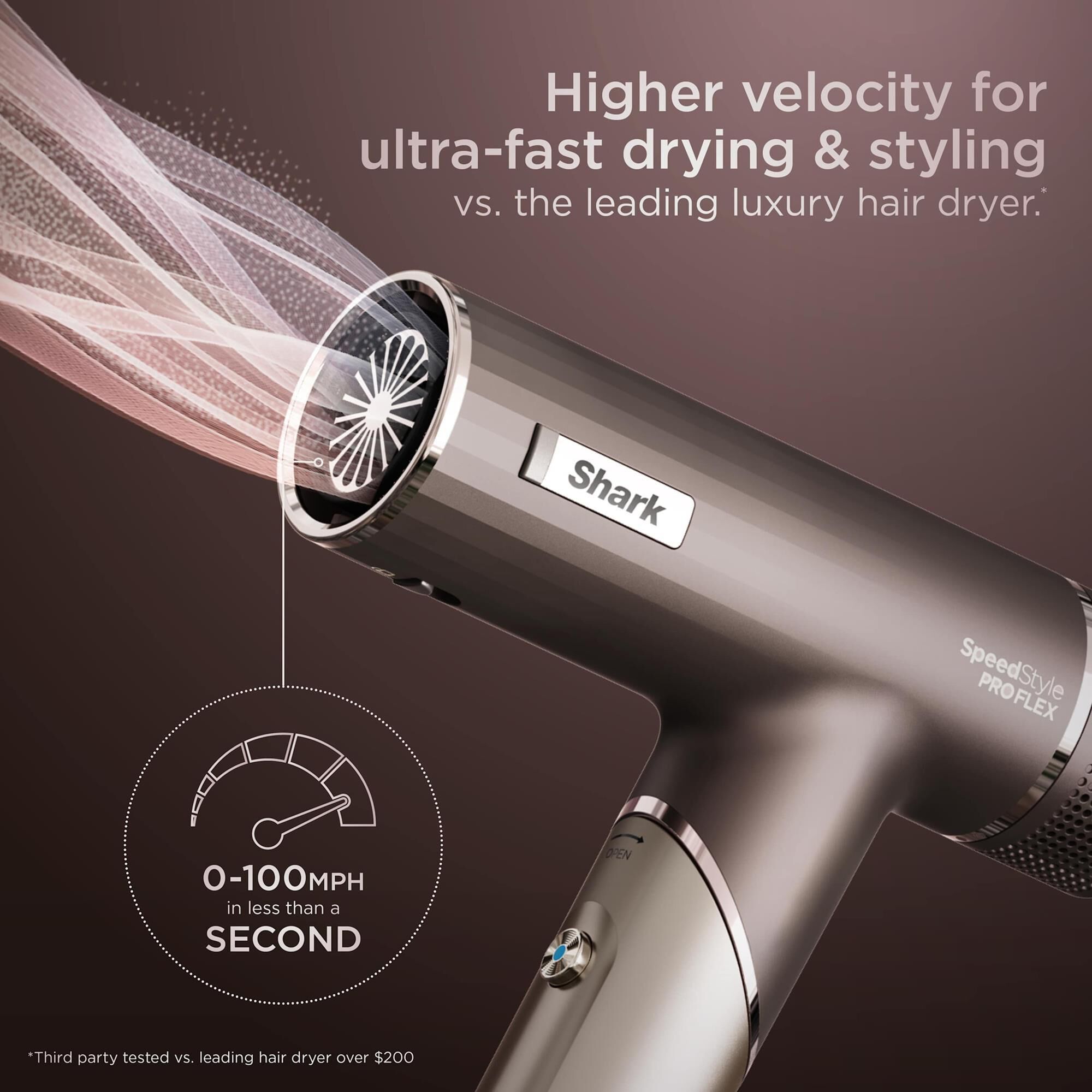 Shark SpeedStyle Pro Flex Hair Dryer System in Metallic Gray