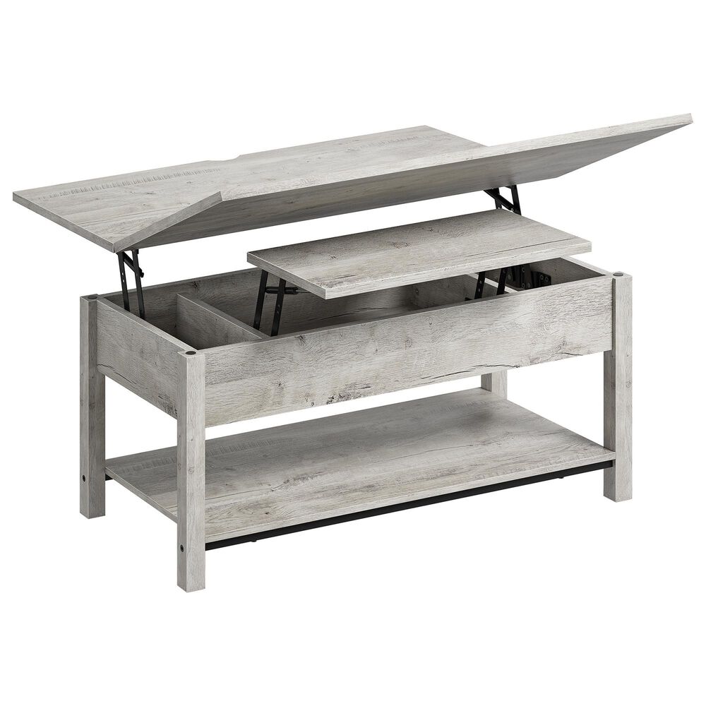 HOMLUX Lift Top Coffee Table in Light Grey, , large