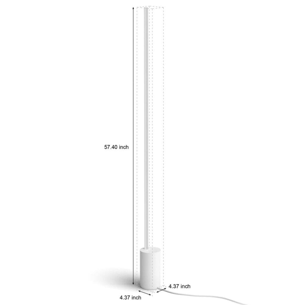Philips Hue Signe Gradient Floor Lamp and Table Lamp in White, , large