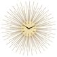 Maple and Jade 19" Metal Wall Clock in Gold, , large