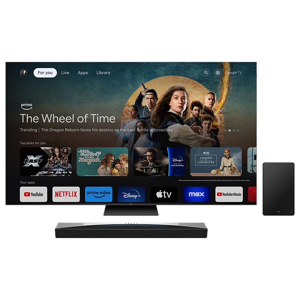 TCL 85" QD Mini Led w/Soundbar Sys, , large
