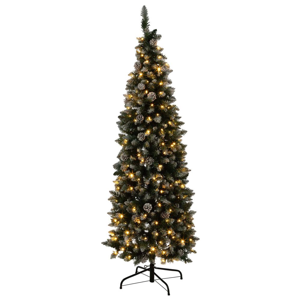 Timberlake 6 ft Christmas Tree with 250 LED Lights in Green and White, , large