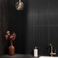 Soho Studio Carver Peak Nero 12" x 24" Satin Semi-Polished Marble Tile, , large