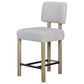 Sterling Timber Contemporary Wood Metal and Upholstered Counter Stool in English Knotty Oak, , large