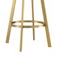 Armen Living Saturn Swivel Counter Stool in Gold, , large