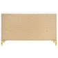 Pacific Landing Lucia 6-Drawer Dresser in White and Gold, , large