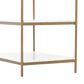 Four Hands Felix Nightstand in Polished White and Antique Brass, , large