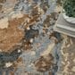 Nourison Silk Shadows 7"9" x 9"9" Beige and Blue Area Rug, , large