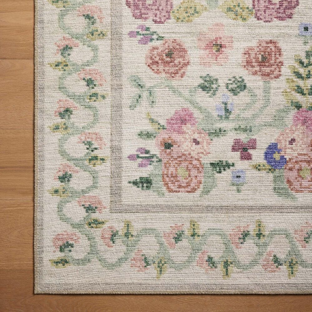 Rifle Paper Co Rosa 2&#39;6&quot; x 12&#39; Ivory Runner, , large