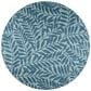 Dalyn Rug Company Sedona Floral 6" Round Denim Indoor/Outdoor Area Performance Rug, , large