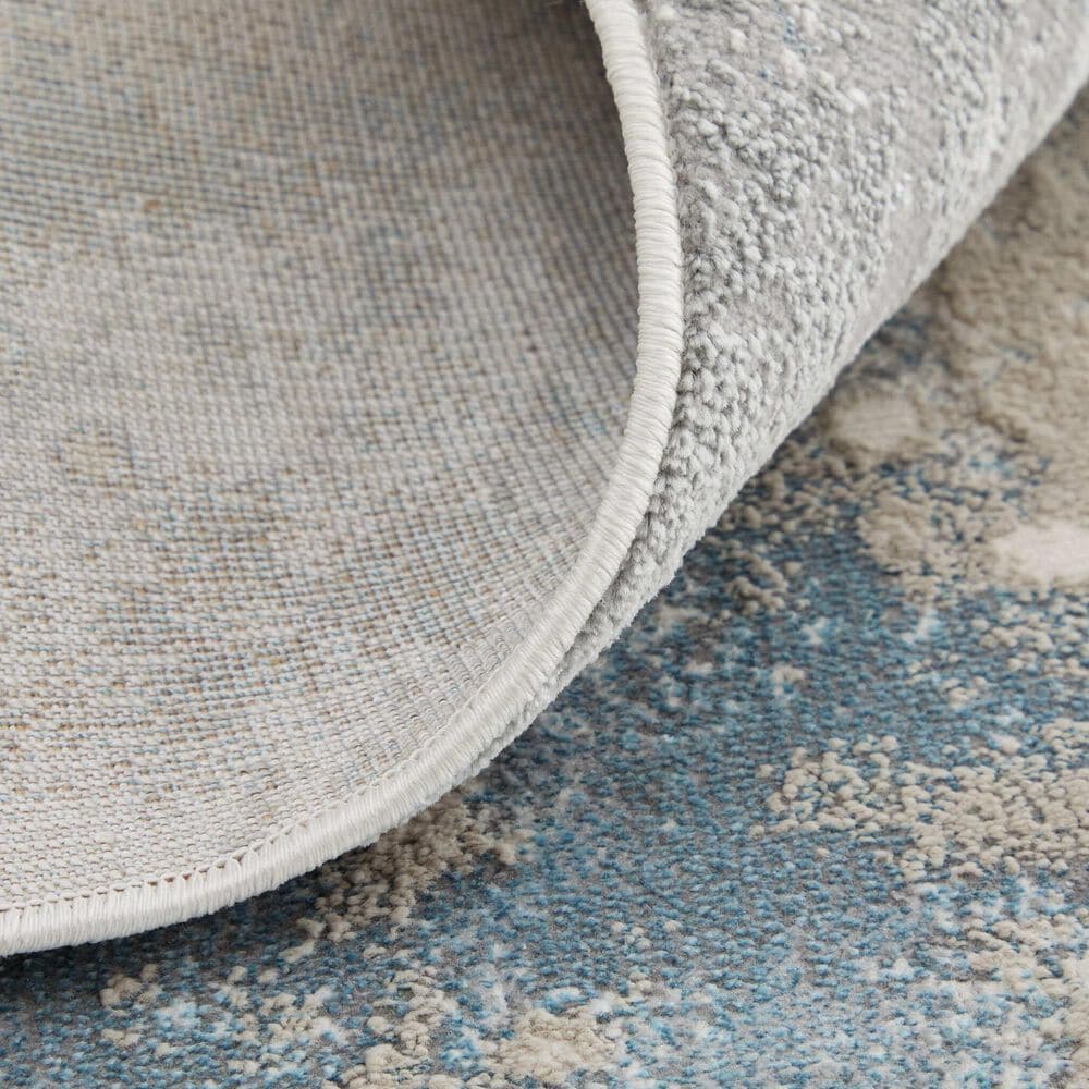 Feizy Astra 6&#39;7&quot; x 9&#39;6&quot; Gray and Blue Area Rug, , large