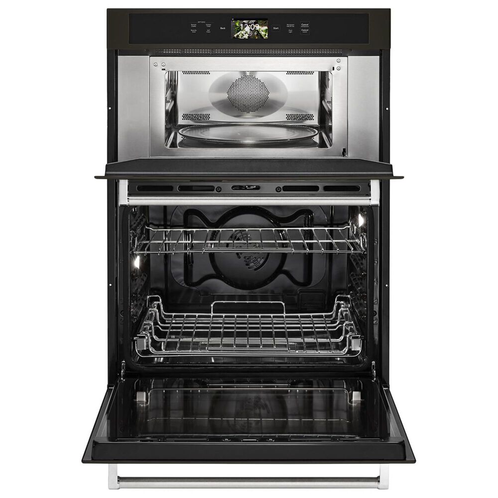 KitchenAid 30" Wall Oven with Microwave Combo Smart in Black Stainless Steel, , large