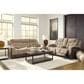 Ashley Mixed Motion Power Reclining Sofa in Brownstone, , large