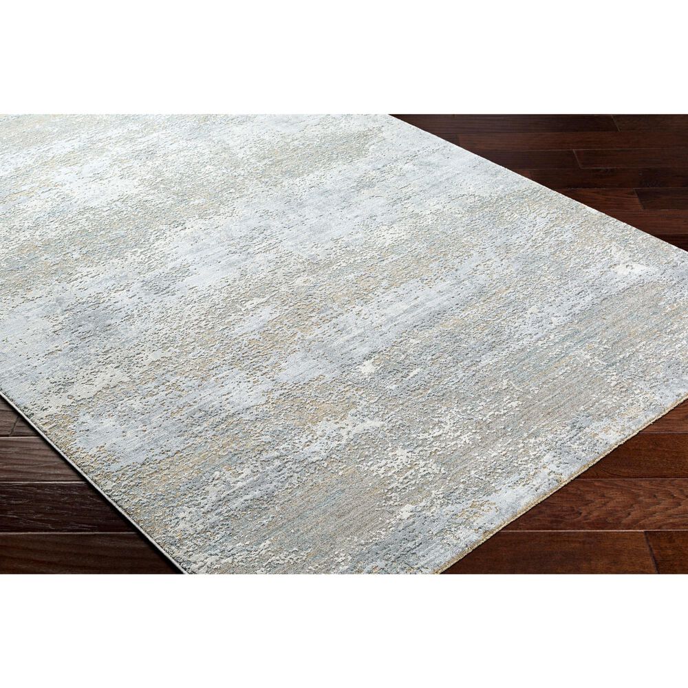 Surya Brunswick 5&#39; x 7&#39;5&quot; Cream, Light Slate, Taupe, Blue, Gray and Seafoam Area Rug, , large