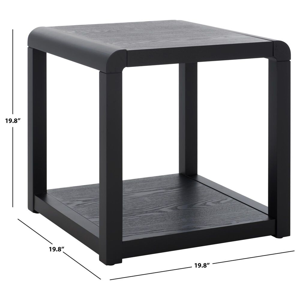 Safavieh Omara 2-Tier Side Table in Black, , large