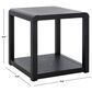 Safavieh Omara 2-Tier Side Table in Black, , large
