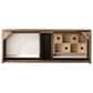 James Martin Vanities Mantova 47.3" Single Vanity in Mid-Century Walnut with 3 cm Charcoal Black Composite Stone Top and Rectangular Sink, , large