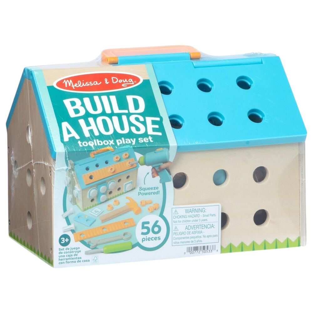 Melissa &amp; Doug Build A House Tool Box Playset, , large