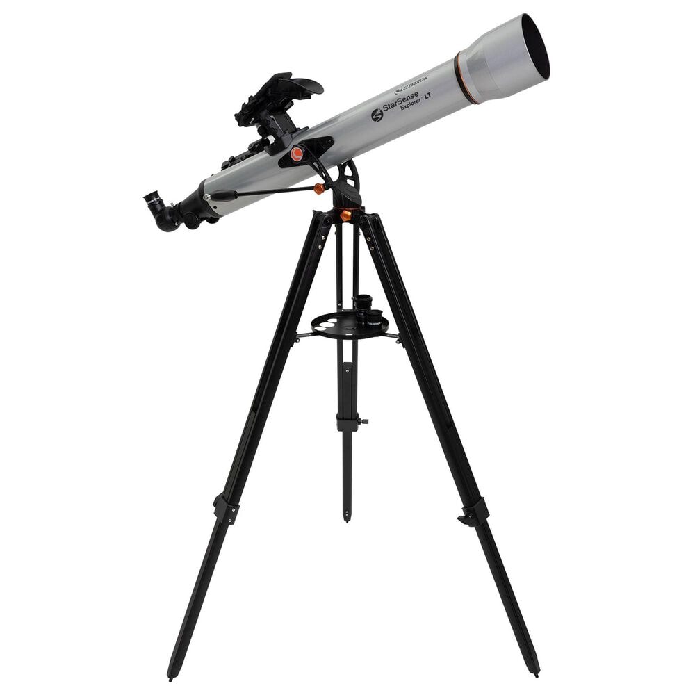 Celestron Starsense Explorer LT 80AZ Smartphone App-Enabled Refractor Telescope in Silver, , large