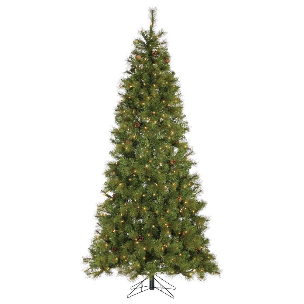 The Gerson Company 7.5" Charleston Pre-Lit Artificial Christmas Tree in Green, , large