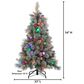 The Gerson Company 4.5" Pine Artificial Christmas Tree with Multicolored LED Lights in Green, , large