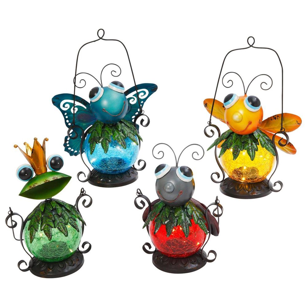 The Gerson Company Assorted Solar Hanging Critters (Set of 4), , large