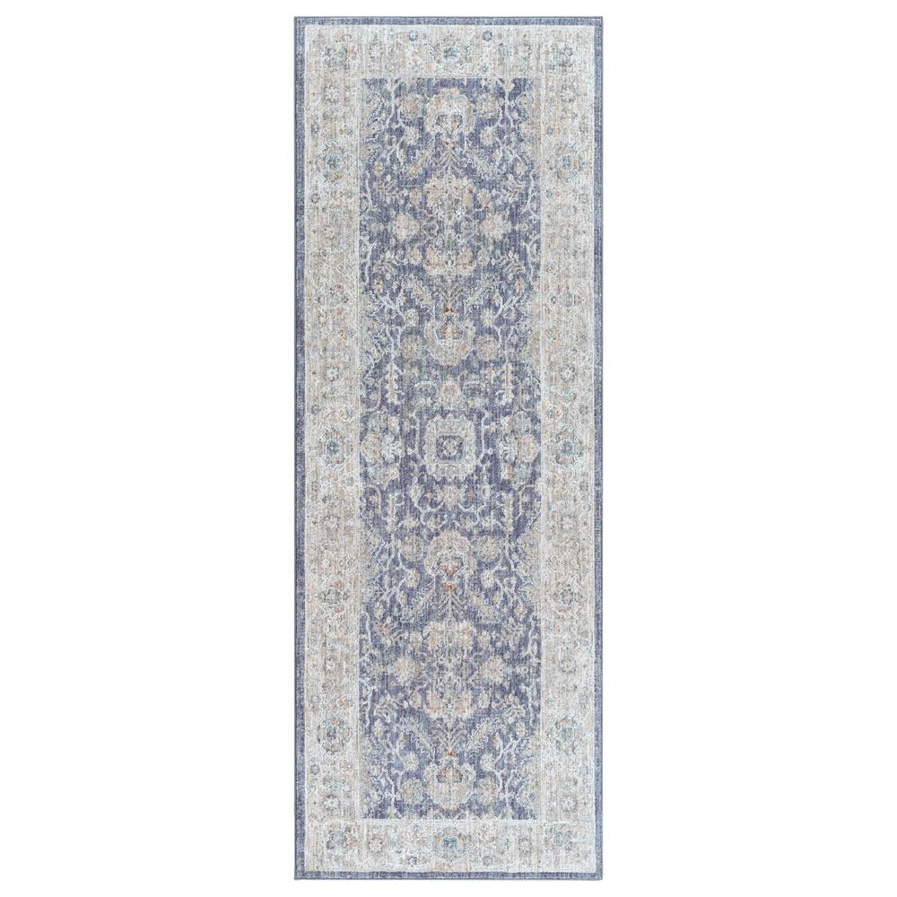 Surya Avant Garde 2"7" x 10" Gray, Beige and Denim Runner, , large
