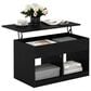 HOMLUX 2-Cube Lift Top Coffee Table in Americano, , large
