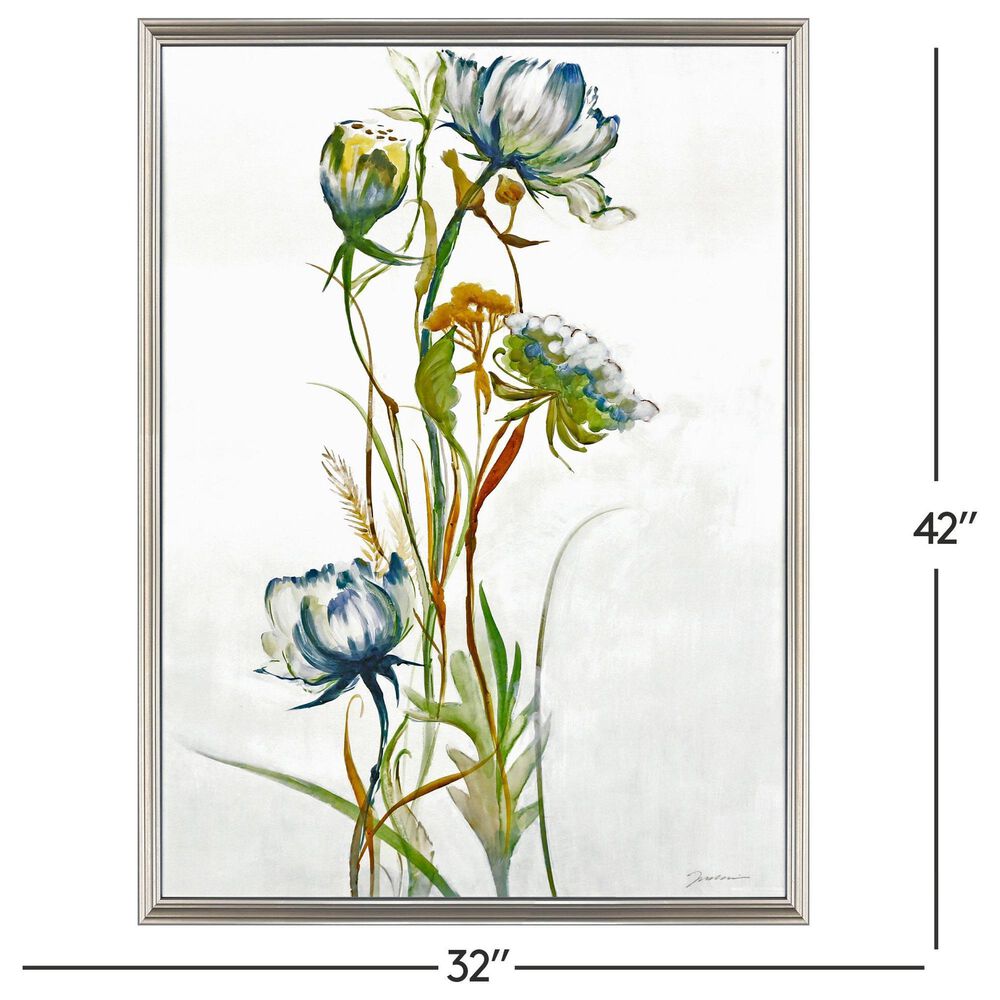 Paragon 32" x 42" Late Summer Wildflower I in Aged Silver, , large