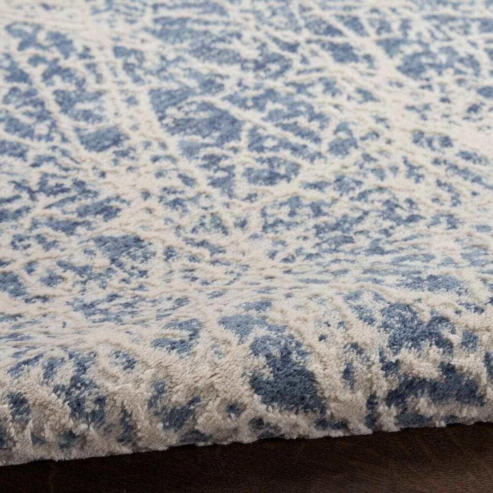 Nourison Exhale 3&#39;11&quot; x 5&#39;11&quot; Navy and Ivory Area Rug, , large