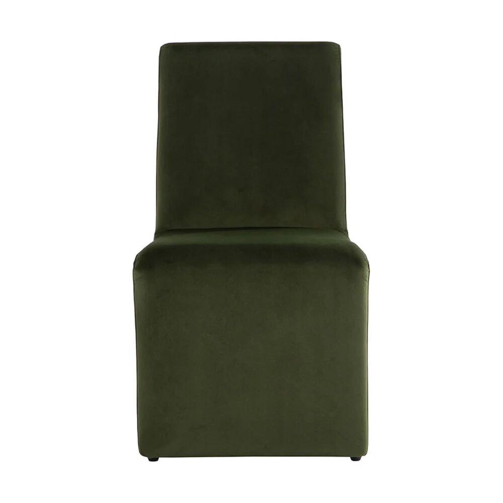 Club Collection By Sunpan Cascata Side Chair in Moss Green, , large