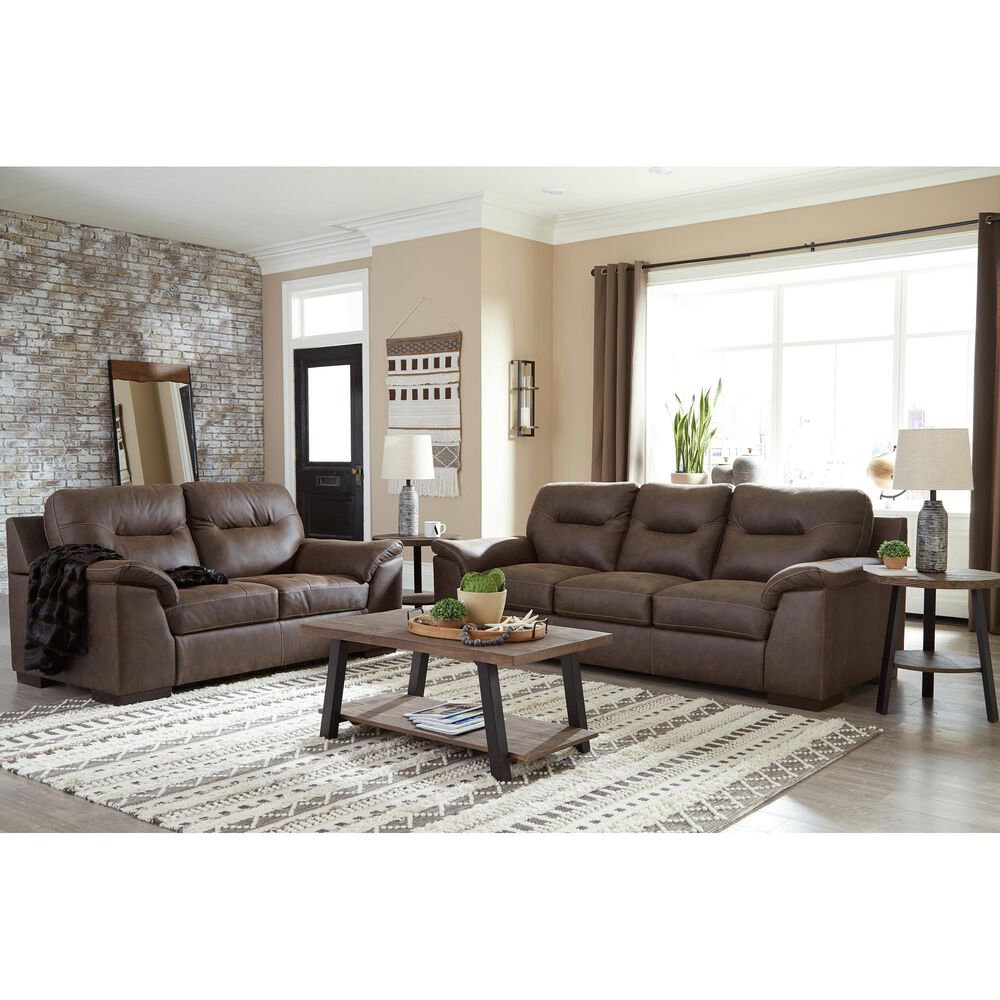 Ashley Maderla Sofa in Walnut Brown, , large