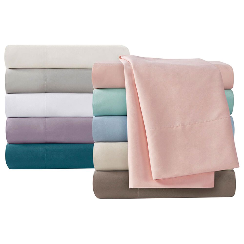 Hampton Park Madison Park 4-Piece Luxurious Brushed Microfiber Deep Pocket Full Sheet Set in Blush, , large