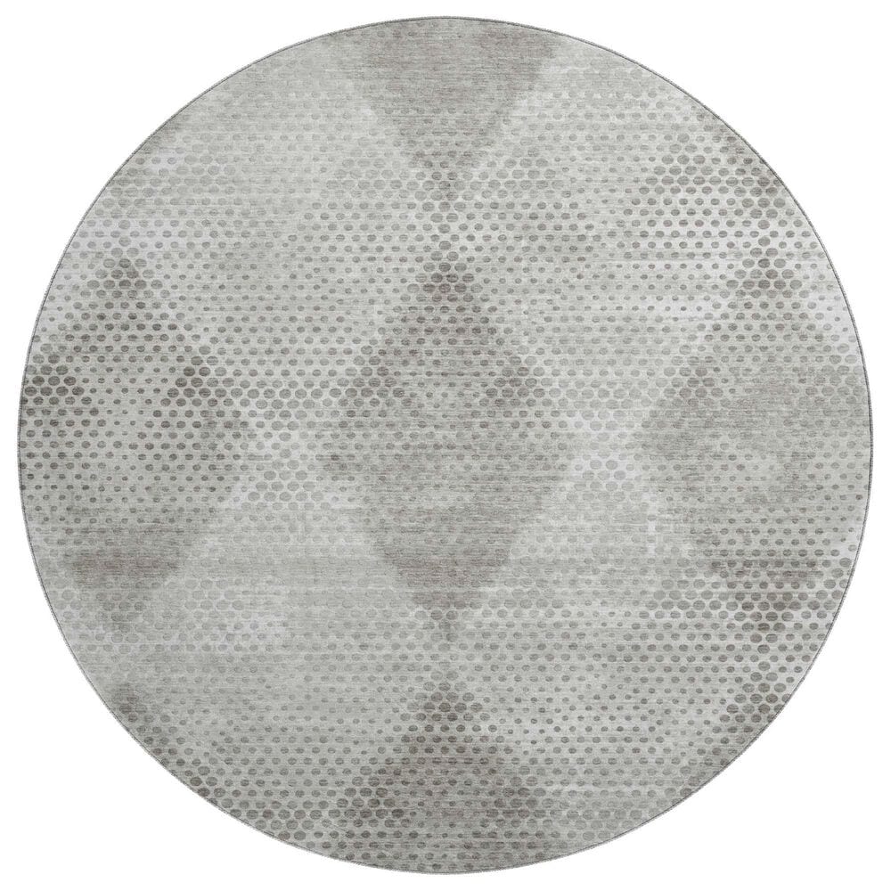 Dalyn Rug Company Trevi TV4 8" Round Gray Area Rug, , large