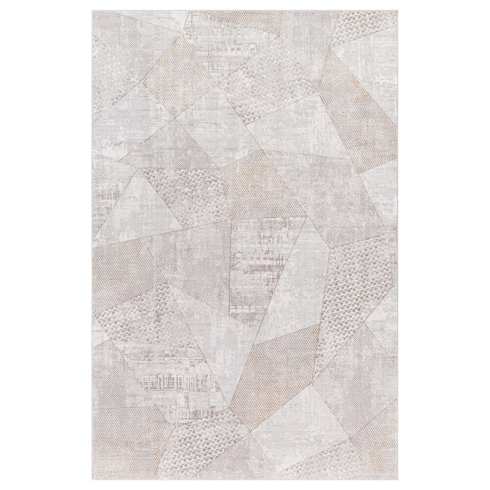 Surya Carmel 9" x 12" White, Ivory, Gray and Taupe Area Rug, , large