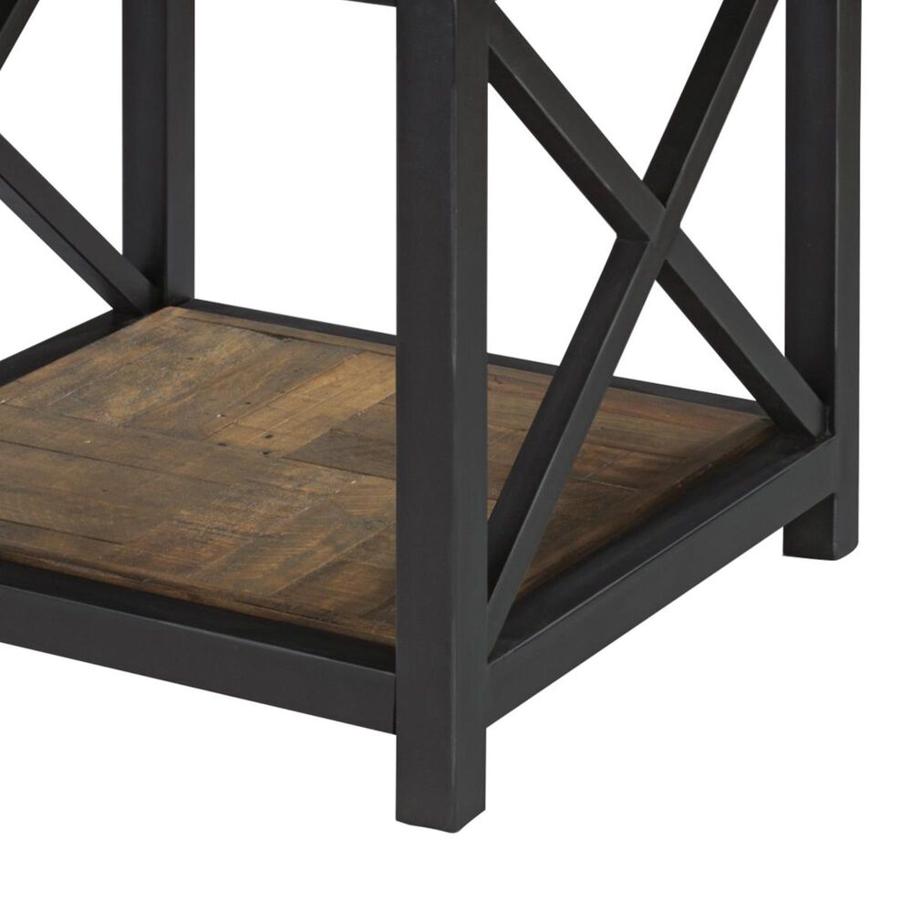 Flexsteel Carpenter Lamp Table in Oiled Oak, , large