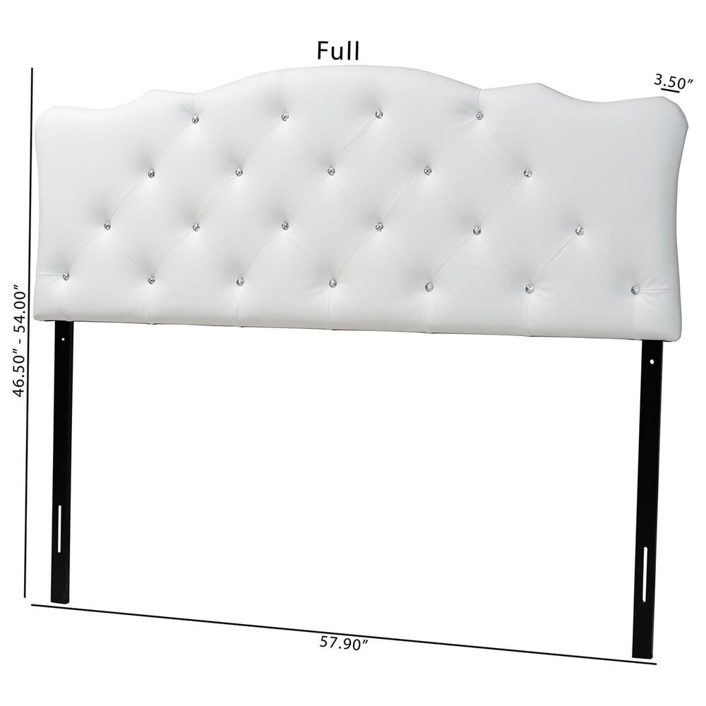 Baxton Studio Rita Full Panel Headboard in Black, , large