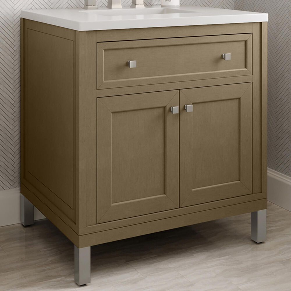 James Martin Vanities Chicago 30" Single Bathroom Vanity Cabinet in Walnut Whisper, , large