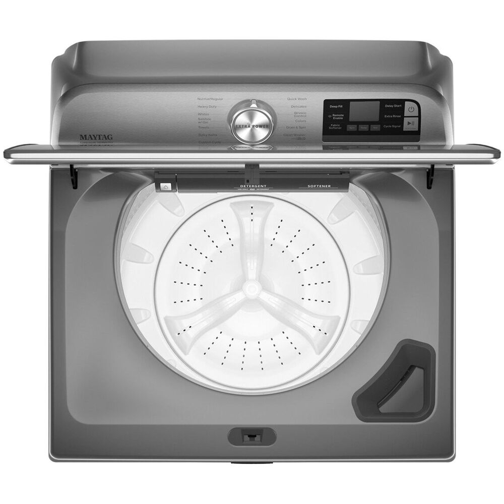 Maytag 5.3 Cu. Ft. Top Load Washer with Extra Power Button in Metallic Slate, , large