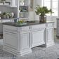 Belle Furnishings Magnolia Manor Jr Executive Desk in White, , large