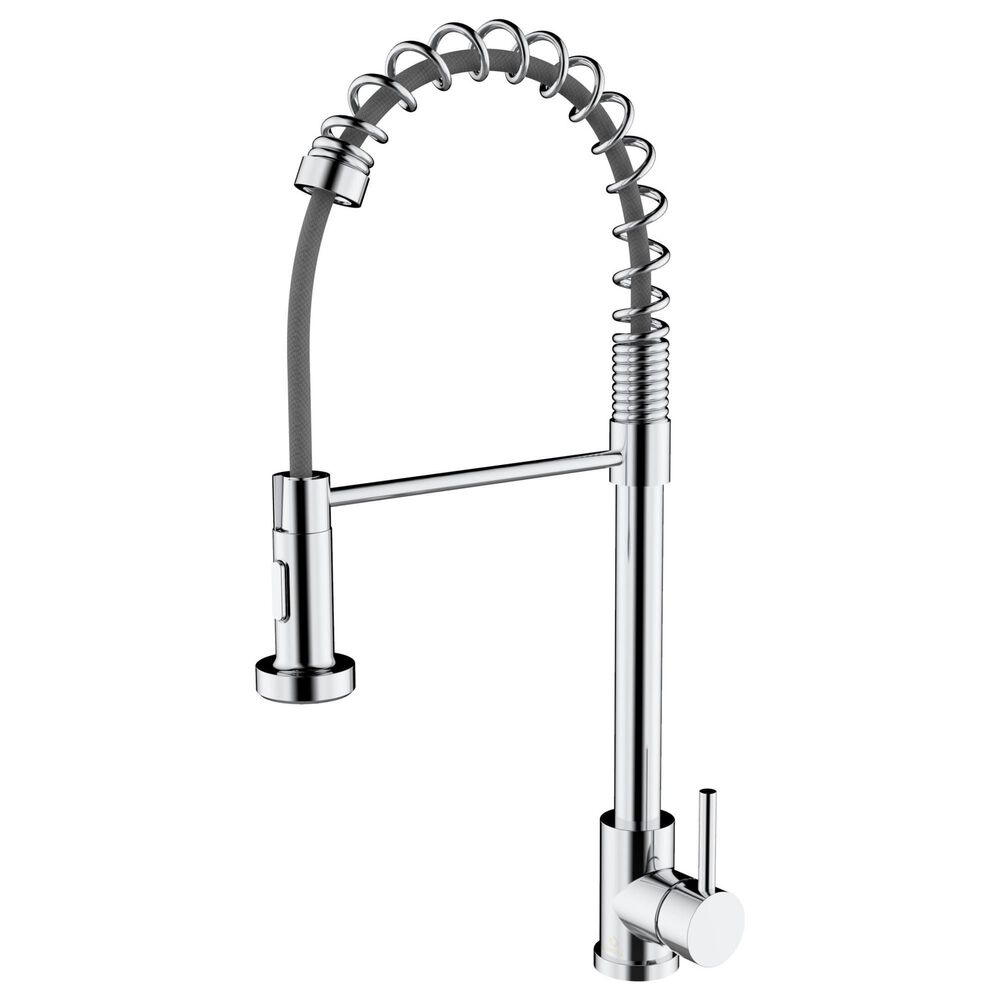 Lexora Home Lanuvio Brass Kitchen Faucet with Pull Out Sprayer in Chrome, , large