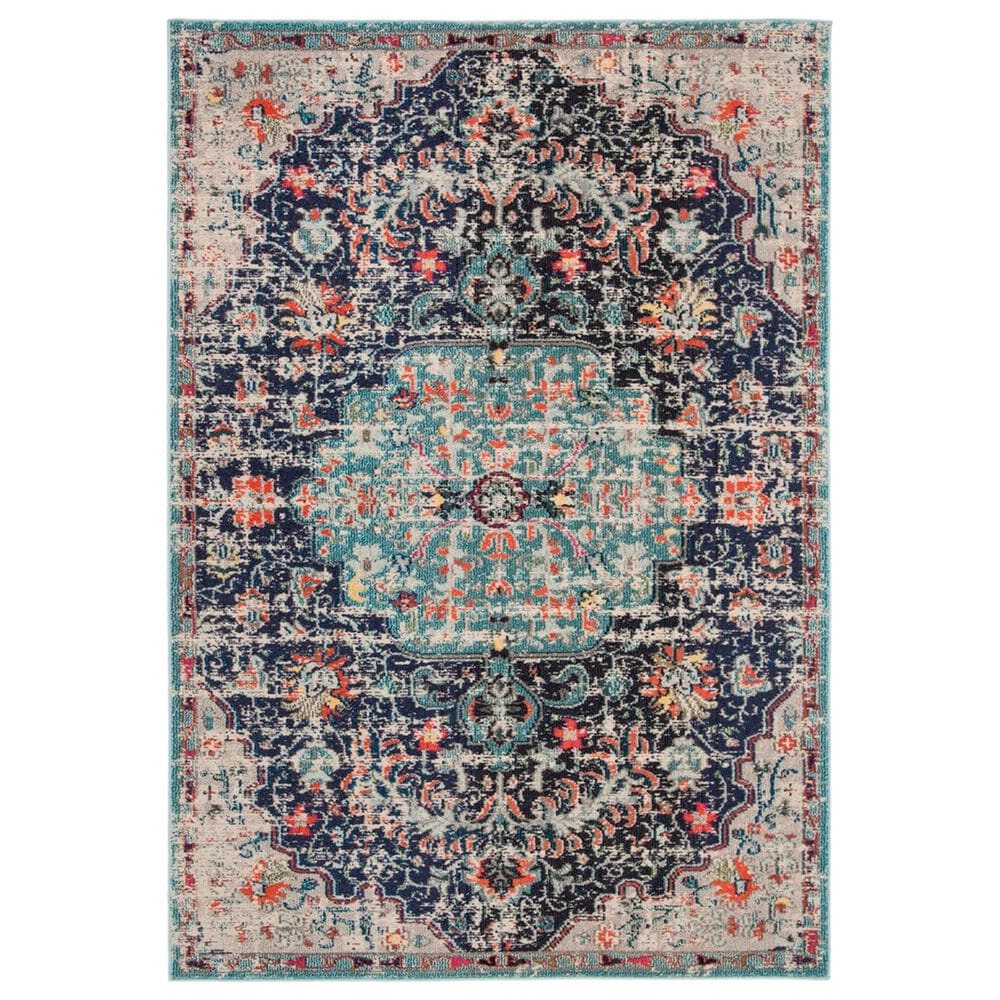 Safavieh Madison MAD447Z 2"2" x 4" Black and Teal Scatter Rug, , large