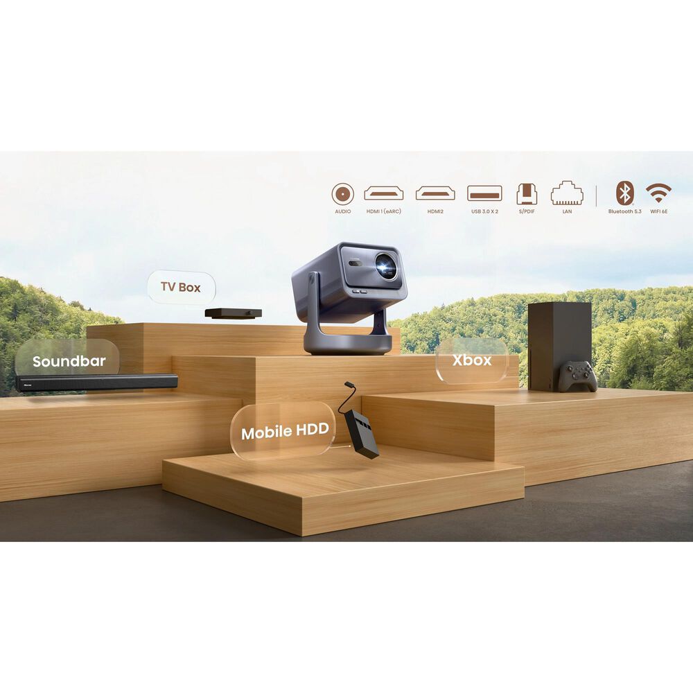 Hisense C2 Ultra Triple Laser Smart Mini Projector in Silver, , large