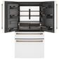 Cafe 27.8 Cu. Ft. Capacity 4-Door Smart French Door Refrigerator in Matte White, , large