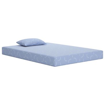 Sierra Sleep iKidz Ocean Firm Twin Mattress with Pillow in Blue, , large