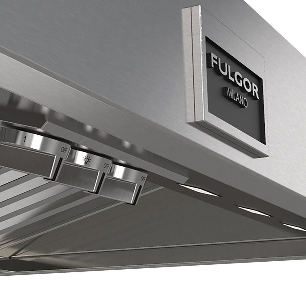 Fulgor Milano 600 Series 48&quot; Pro Chimney Range Hood in Stainless Steel, , large